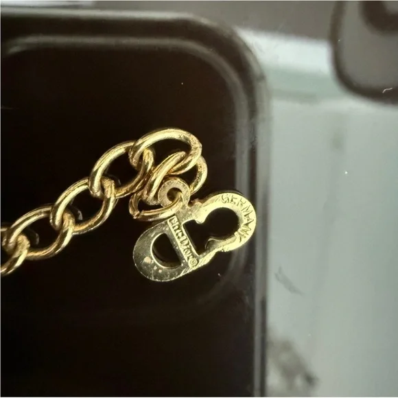 Christian Dior,18K gold plated Germany rare vintage BEE necklace - Picture 6 of 9